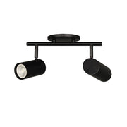 Dainolite Taylor 15in 2-Light Track Light | Contemporary Matte Black Metal | Kitchen & Dining Room | 15 x 7 x 5 in | Model TAY-122SF-MB