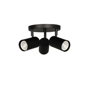 Dainolite Taylor 13in 3-Light Track Light | Contemporary Matte Black Metal | Kitchen & Office | 13 x 13 x 5.5 in | Model TAY-123SF-MB
