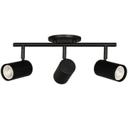 Dainolite Taylor 19in 3-Light Track Light | Contemporary Matte Black Metal Cylinder | Kitchen & Dining Room | 19 x 7 x 5.5 in | Model TAY-203SF-MB