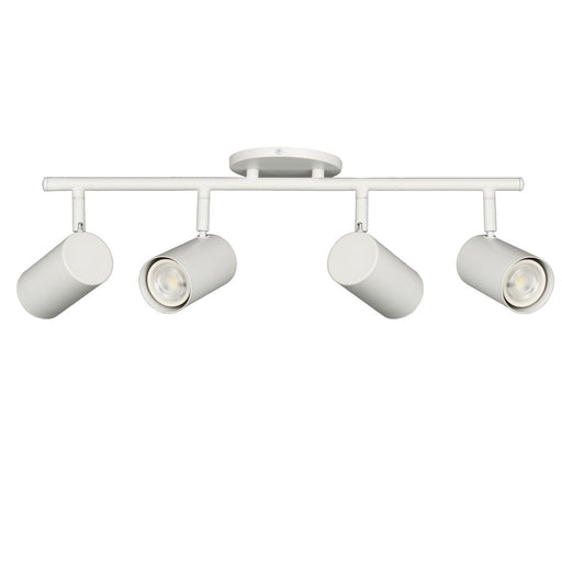 Dainolite Taylor 24in 4-Light Track Light | Contemporary Matte White Metal | Kitchen & Dining Room | 24.75 x 7 x 5.5 in | Model TAY-254SF-MW