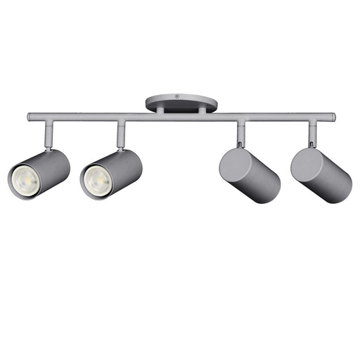 Dainolite Taylor 24in 4-Light Track Light | Contemporary Satin Chrome Metal | Kitchen & Dining Room | 24.75 x 7 x 5.5 in | Model TAY-254SF-SC