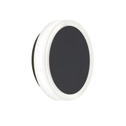 Dainolite Topaz 1-Light Wall Sconce | Modern Matte Black Metal and White Acrylic | Bathroom & Hallway Accent | 1.5 x 6 x 6 in | Model TOP-612LEDW-MB