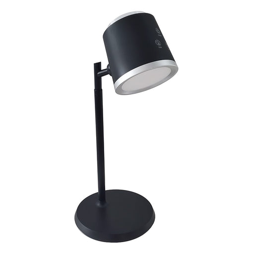 Dainolite Tram 6in 1-Light LED Task Lamp | Modern Matte Black Metal | Bedroom & Office Desk | 6 x 6 x 13 in | Model TRM-175LEDT-MB