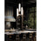 Dainolite Typha 3 Light Multi Pendant, Aged Brass/White