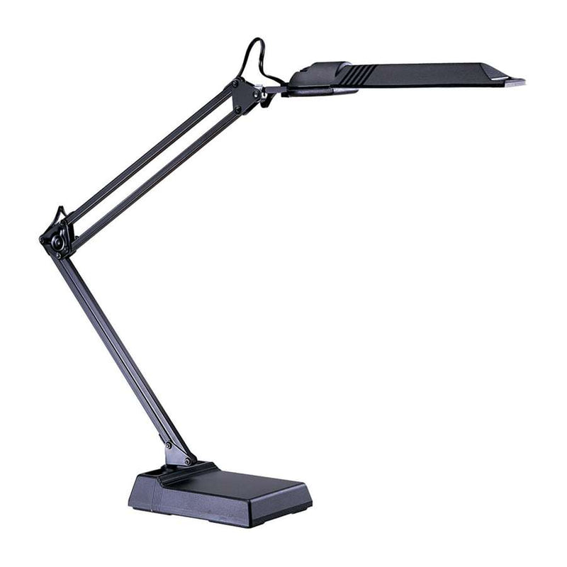 Dainolite ULT133 36in 10-Light Desk Lamp | Adjustable Matte Black Plastic and Steel | Home Office & Task Lighting | 36 x 5 x 18 in | Model ULT133-BM-BK