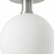 Dainolite Vida 1-Light LED Wall Sconce | Contemporary Polished Chrome Metal and White Glass | Bathroom & Hallway Accent Light | 9 x | Model VDA-75LEDW-PC