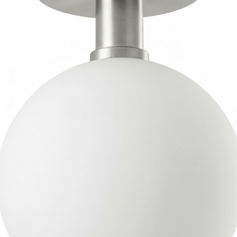 Dainolite Vida 1-Light LED Wall Sconce | Contemporary Polished Chrome Metal and White Glass | Bathroom & Hallway Accent Light | 9 x | Model VDA-75LEDW-PC