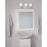 Dainolite Vallora 3 Light Bath/Vanity, Polished Chrome/Clear