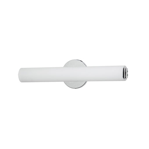 Dainolite VLD-174 18in 1-Light LED Vanity Light | Modern Polished Chrome and White Glass | Bathroom Vanity | 2.63 x 4.75 x 18.3 in | Model VLD-174-18-PC