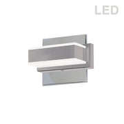Dainolite VLD-215 6in 1-Light Vanity Light | Polished Chrome Electroplated and White Acrylic | Bathroom Vanity | 6 x 3 x 4.75 in | Model VLD-215-1W-PC