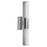 Dainolite 2 Light Wall Sconce, Brushed Nickel/White - VLD-812W-BN