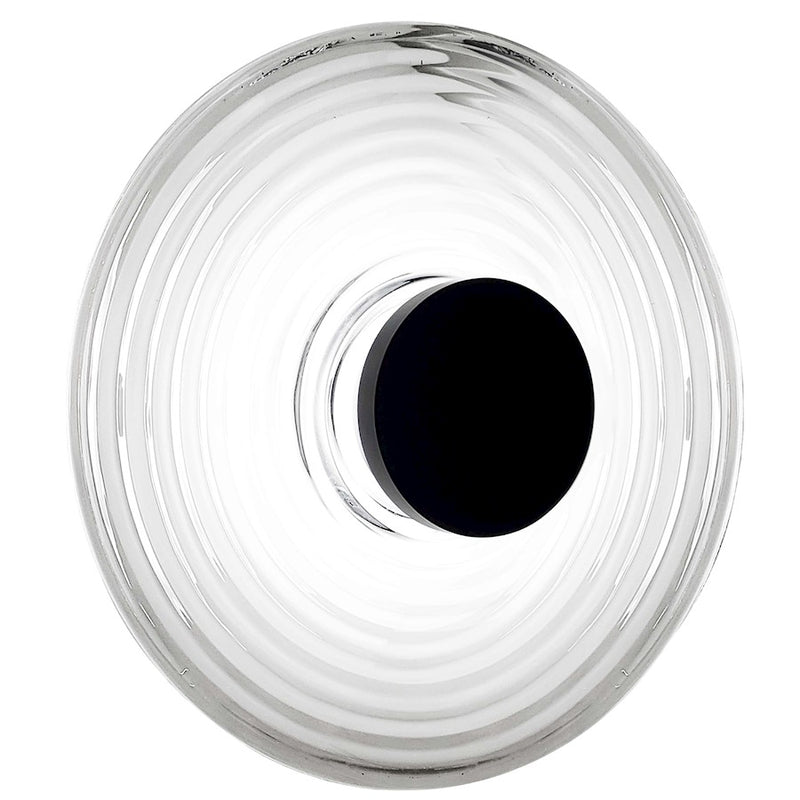 Dainolite Windfeild 18in 1-Light Wall Sconce | Modern Matte Black and Clear Glass | Bedroom & Hallway Accent | Model WFD-1812LEDW-MB-CLR