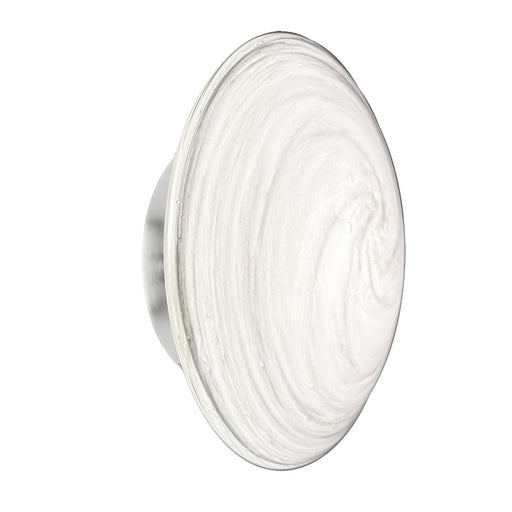 Dainolite Wenona 7in 1-Light LED Wall Sconce | Contemporary Polished Chrome and White Glass | Bedroom & Hallway Accent | Model WNA-75LEDW-PC-SWL
