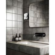 Dainolite Winnie 8in 1-Light Wall Sconce | Contemporary Matte Black and Clear Pattern Glass | Bedroom & Hallway Accent | Model WNE-81W-MB-CLR
