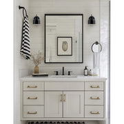 Dainolite Wrigley 8in 1-Light Wall Sconce | Transitional Matte Black Metal | Bathroom & Powder Room | 7 x 6 x 8.25 in | Model WRG-61W-MB