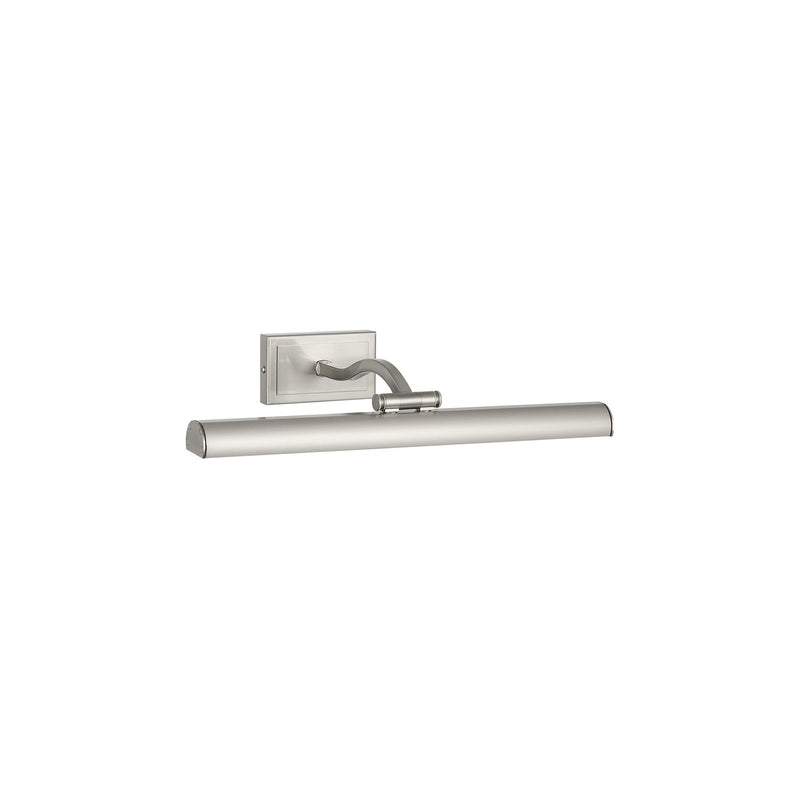 Dainolite Yvonne 16in 1-Light Picture Light | Contemporary Satin Chrome Metal | Living Room & Hall Art Accent | 2051 Lumens | Model YVO333-16LED-SC