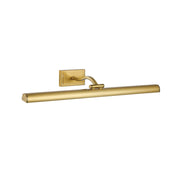 Dainolite Yvonne 24in 1-Light Picture Light | Contemporary Aged Brass Metal | Living Room & Hall Art Accent | 2928 Lumens | Model YVO333-24LED-AGB