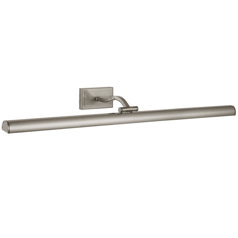 Dainolite Yvonne 32in 1-Light LED Picture Light | Contemporary Satin Chrome Metal | Living Room & Hallway Art Accent | 32 x 9 x | Model YVO333-32LED-SC
