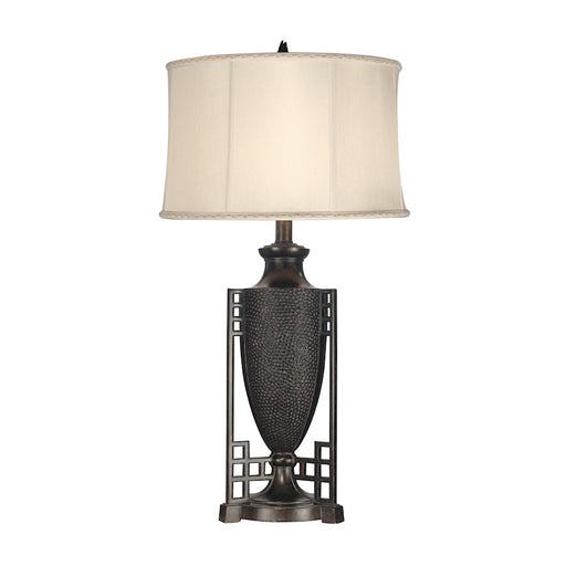Dale Tiffany Caslon Metal Table Lamp, Fieldstone