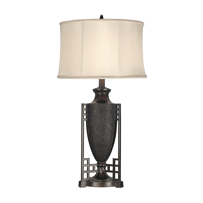 Dale Tiffany Caslon Metal Table Lamp, Fieldstone