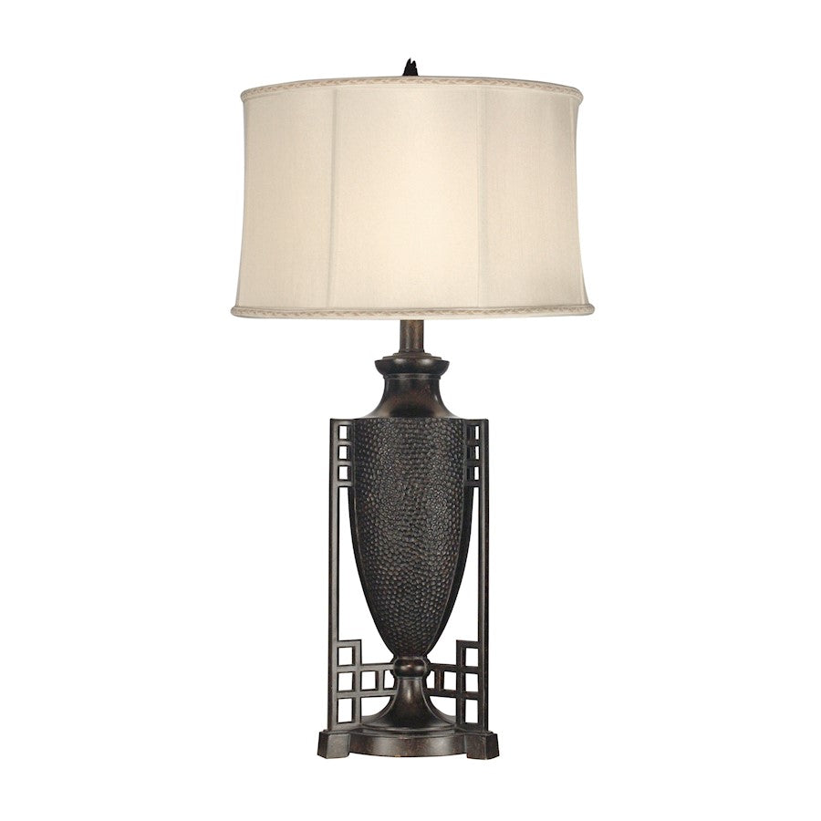 Dale Tiffany Caslon Metal Table Lamp, Fieldstone