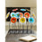 Dale Tiffany Flower Garden Handcrafted Art Glass Stand, Black