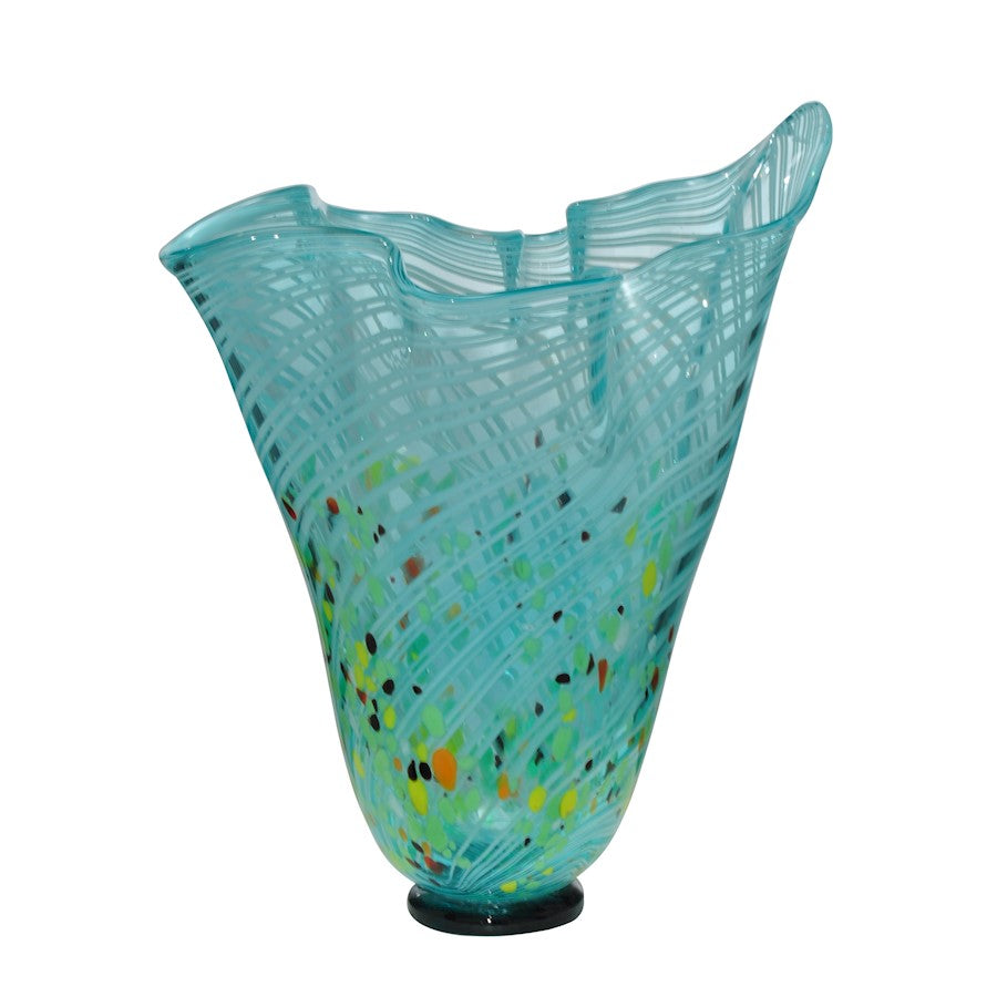 Dale Tiffany Malibu Hand Blown Art Glass Vase