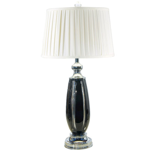 Dale Tiffany Blackline Crystal Table Lamp, Polished Chrome