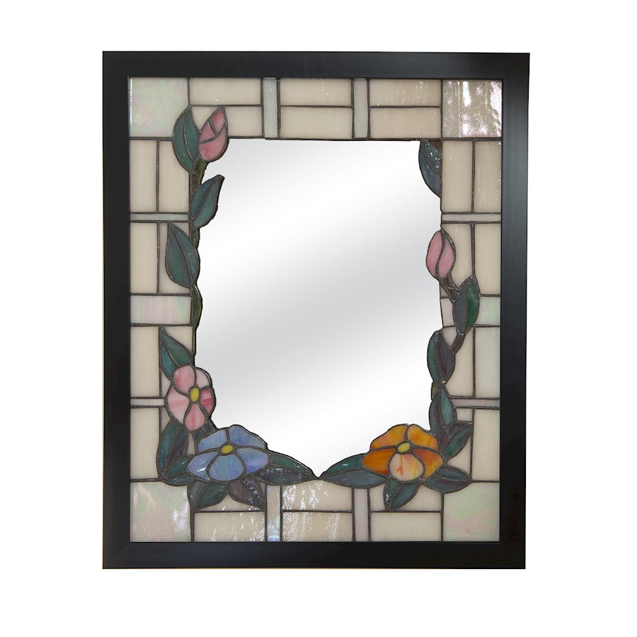 Dale Tiffany Floral Tiffany Framed Mirror