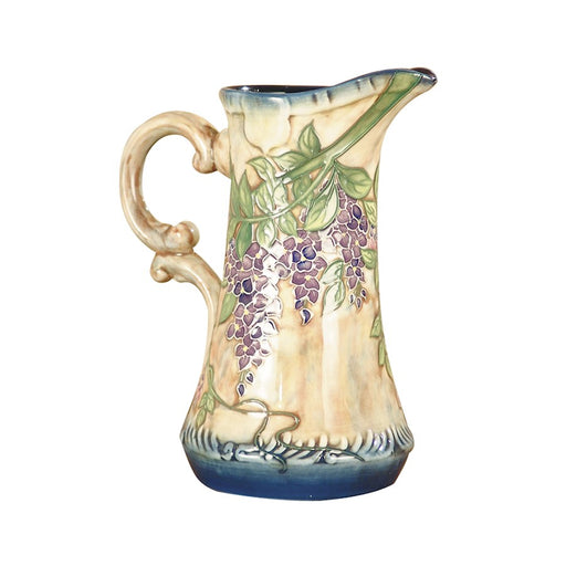 Dale Tiffany Grape Vine Hand Painted Porcelain Jug