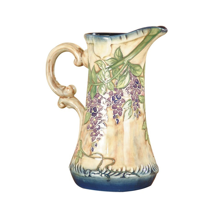 Dale Tiffany Grape Vine Hand Painted Porcelain Jug