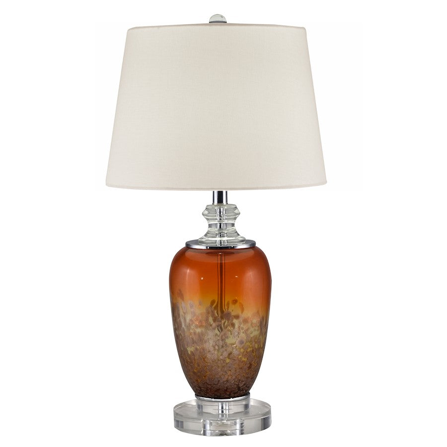 Dale Tiffany Daiquiri LED Hand Blown Art Glass Table Lamp, Clear