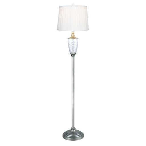 Dale Tiffany Castle Mountains 24% Lead Crystal Floor Lamp, Nickel