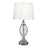 Dale Tiffany Culmore 24% Lead Crystal Table Lamp, Satin Nickel