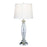 Dale Tiffany Powis 24% Lead Crystal Table Lamp, Polished Chrome