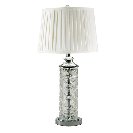 Dale Tiffany Kaia 24% Lead Crystal Table Lamp, Polished Chrome