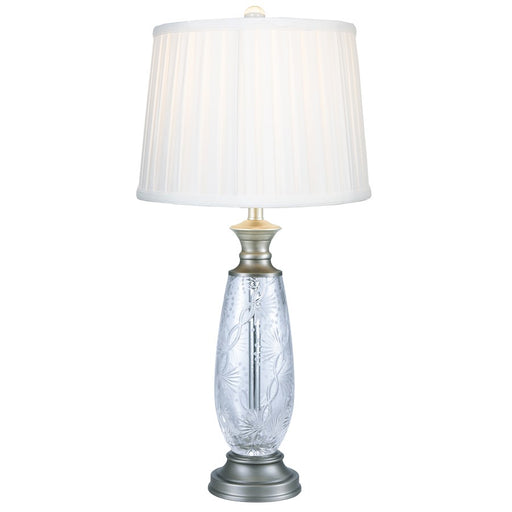 Dale Tiffany Impressionable Crystal Table Lamp, Antique Nickel