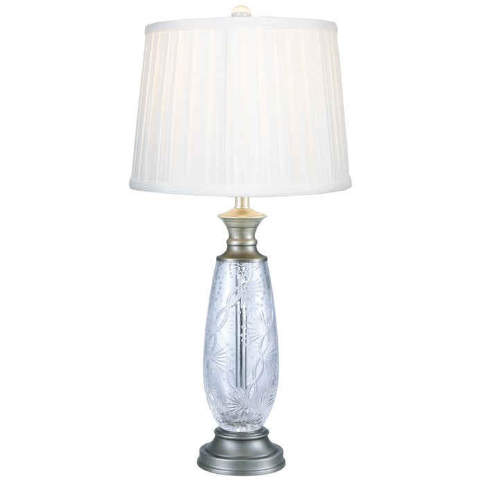 Dale Tiffany Impressionable Crystal Table Lamp, Antique Nickel
