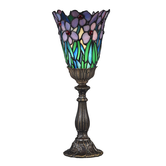 Dale Tiffany Meadowbrook Uplight Tiffany Accent Lamp, Antique Bronze