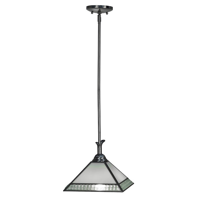 Dale Tiffany Albion Tiffany Mini Pendant, Satin Nickel