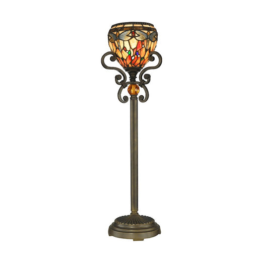 Dale Tiffany Briar Dragonfly Buffet Lamp, Golden Antique Bronze