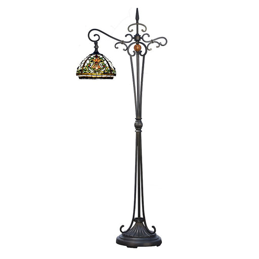 Dale Tiffany Beoheme Tiffany Floor Lamp, Golden Antique Bronze