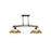 Dale Tiffany Argento 2 Light Tiffany Island Fixture, Dark Bronze
