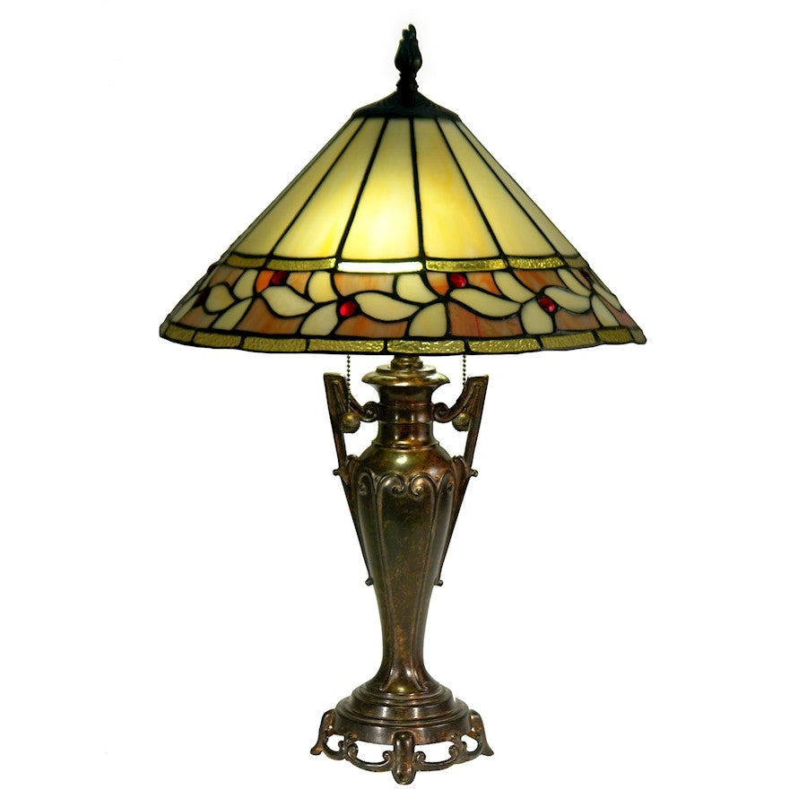 Dale Tiffany Barringer Tiffany Table Lamp, Fieldstone