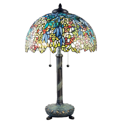 Dale Tiffany Jacques Laburnum Tiffany Table Lamp, Golden Bronze