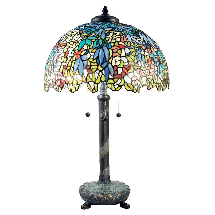 Dale Tiffany Jacques Laburnum Tiffany Table Lamp, Golden Bronze