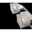 Eurofase Rain 1-Light Wall Sconce, Chrome/Clear