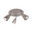 Eurofase Mya 3-Light Flush Track, Satin Nickel/Frosted