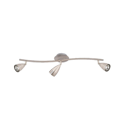 Eurofase Mya 3-Light Fix Track, Satin Nickel/Frosted