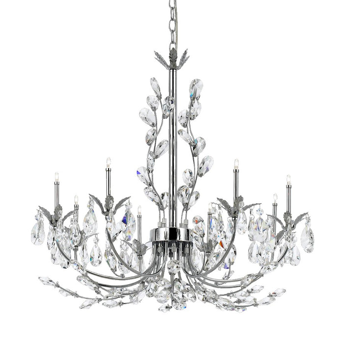 Eurofase Giselle 8-Light Chandelier, Chrome/Clear
